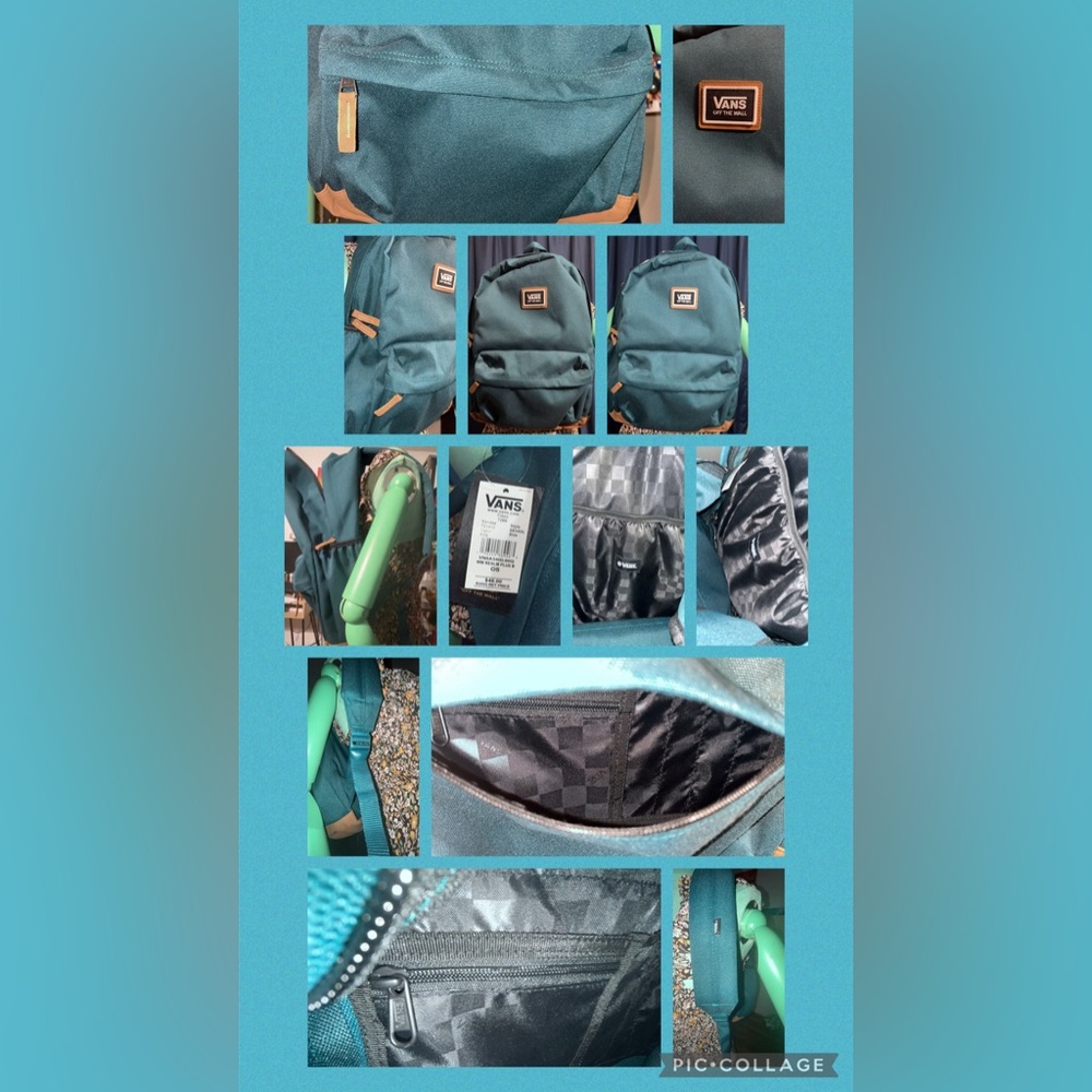 Brand New Vans Realm Plus Backpack Deep Teal